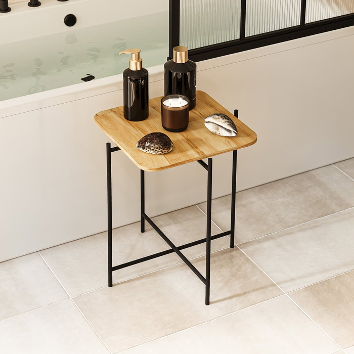Hanah Home Mesa de Centro Shb-005 de Madera y Metal Hanah Home Mesa de Centro Shb-005 de Madera y Metal